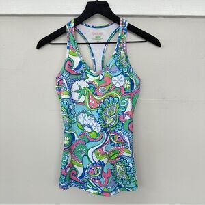 Lilly Pulitzer Colorful Paisley Tank Top